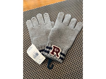 Ralph Lauren gråa vantar, storlek 2-7
