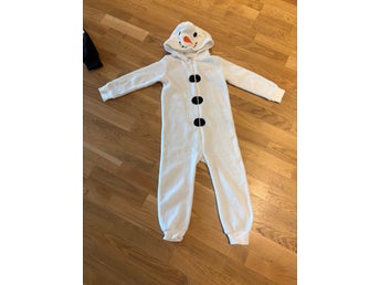 KappAhl vit snögubbedräkt, storlek 98/104
