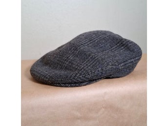 Gubbkeps, flat cap, ull, made in Sweden, vintage