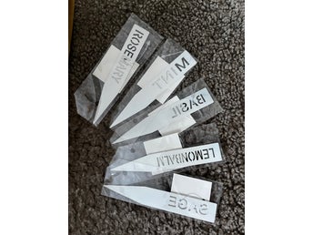 Kryddtags - Rosemary, Mint, Basil, Lemonbalm