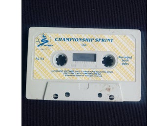 Championship Sprint (Alternative) Lös Tape - Kassett ->TESTAD<- Commodore 64 C64
