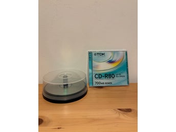 TDK CD-R 9 st – 700MB / 80min / 52x – Oanvända