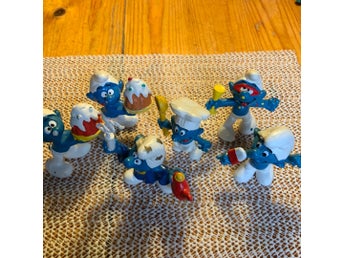 6 stycken Smurf-figurer