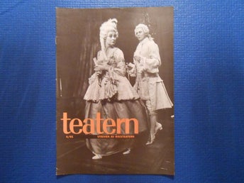 Teatern nr 4 1991 Stina Ancker Börje Lindström