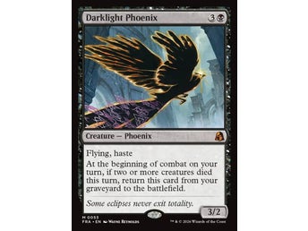MTG, Magic The Gathering, Darklight Phoenix (FRA) Skick: NM