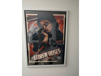 Guns N' Roses litografi numrerad