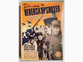 DVD Den Stora BEREDSKAPSBOXEN - Nils Poppe m.fl. 6 disc. INPLASTAD!
