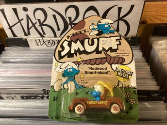 Ertl Smurf Redwood Smurf-about die-cast metallfigur 1982 oöppnad!