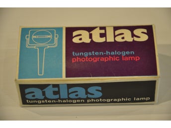 Vintage Atlas Tungsten Halogen Photographic Lamp 420W 120V