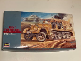 Vintage Hasegawa MT11 Sd.Kfz. 7 8 Ton Half Track 1:72 Model Kit