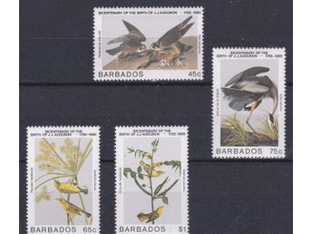 Barbados 1985 Audubon Fåglar 4v