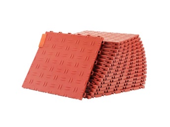 Garagegolvplattor 12×12×1,35 cm, halksäkra, 50-pack
