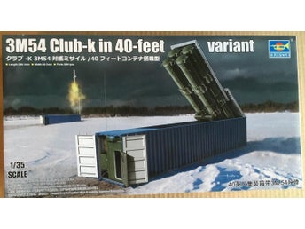 3M54 CLUB-K IN 40FT CONTAINER TRUMPETER 1/35 OÖPPNAD