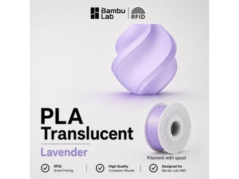 Bambu Lab PLA Translucent Lavender 1.75mm 1kg filament