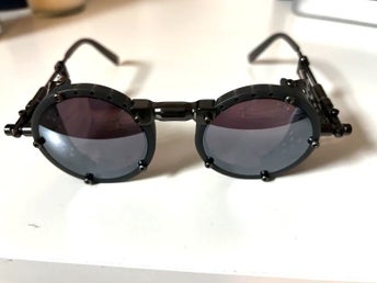 DJ Alok Steampunk Style Sunglasses with Side Shields