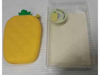Pineapple coin purse Ananas Silikon myntväska