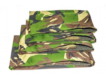 4pcs Dutch Army Scarf, Woodland Camo - Face Mask Bandana Balaclava Scarf Halsduk
