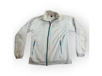 Haglöfs Fleecejacka Dam Medium Vit Mjuk Med Dragkedja Sportig 80% Polyester