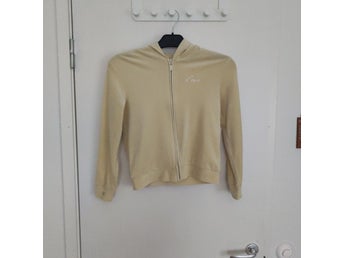 Plyschhoodie stl 134/140 i gult