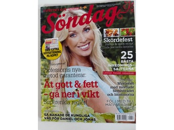 Söndagstidning med Linda Isacsson på omslaget