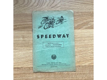 Speedwayprogram 1954 Kaparna - Monarkerna Sävedalsbanan Varg-Olle
