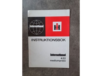 Instruktionsbok International 422 Mediumpress