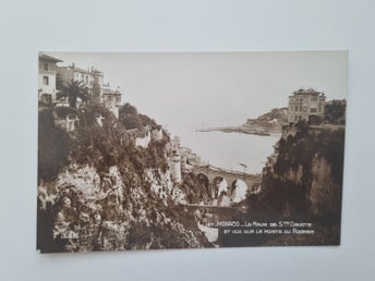 Vykort Ravin de Sainte-Dévote i Monaco