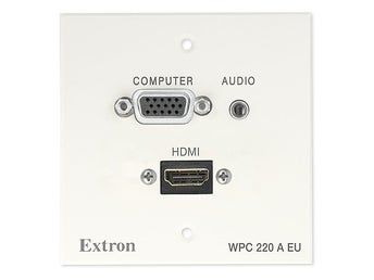 NY Extron WPC 220 A EU Wallplate HDMI, Computer Video, PC Audio EU