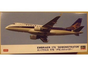 EMBRAER 170 DEMONSTRATOR LIMITED EDITION Hasegawa 1/144 OÖPPNAD