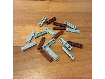 LEGO Platta 1x4 med 2 knoppar, 18st