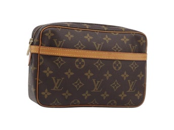 LOUIS VUITTON Monogram Compiegne 23 Kuvertväska M51847 LV Autentisk BA15497A