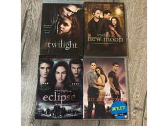 The Twilight Saga - 4 filmer (Twilight, New Moon, Eclipse, Breaking Dawn Part 1)