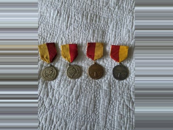 Medaljer 4st 60-90 tal