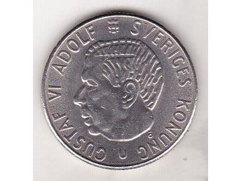 2 KR GUSTAV VI ADOLF 1968 -NICKELutan svans- 0-10 UNC. -OBS FRAKTFRITT-OBS