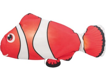 Fisk, sprattlande, tyg, catnip, 26 cm, USB-laddad Ny