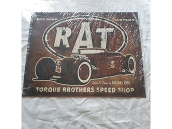 retro plåtskylt 32x40 cm Torque Brothers Speed Shop