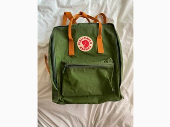 Fjällräven ryggsäck Kånken grönorange, mycket .. (419369797 Fjällräven Kånken Mini ryggsäck Leaf Green Burnt Orange
