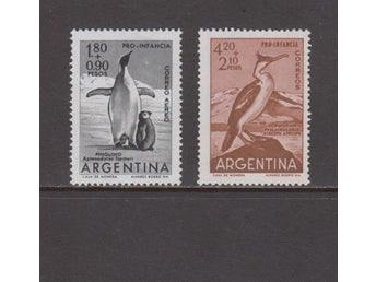 Argentina, Mi 760-61, Fåglar, Pingvin mfl, xx