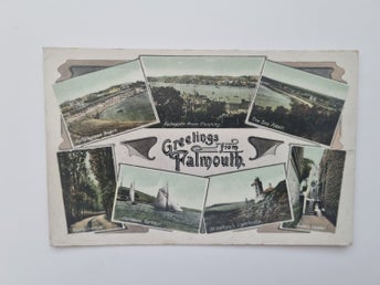 Vykort Greetings from Falmouth, England