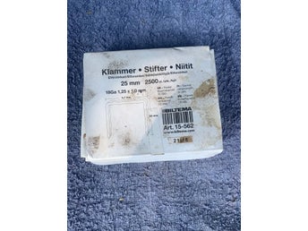 Biltema Klammer/Stifter 25 mm, Art.nr 15-562