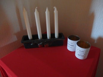 Candy Design Norway Adventsljusstake + 2st Ljuslyktor