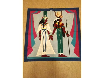 Vintage tyggobeläng, väggbonad, Egyptisk motiv
