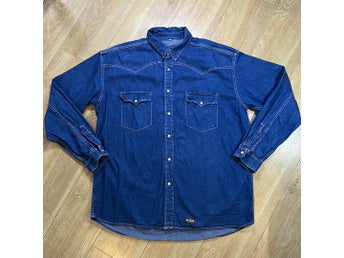 PETROL Detroit Denim Western Long Sleeve Oversized Shirt Size XL