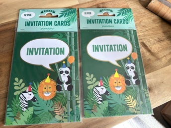 Inbjudningskort Halloween från Panduro - på danska