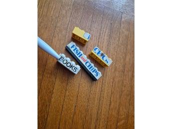 Lego med klistermärken vintage retro