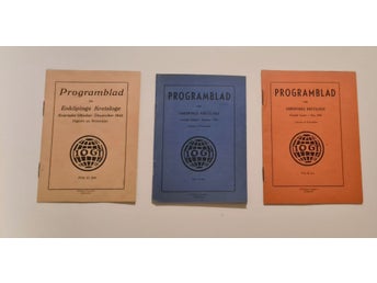 Programblad för Enköpings Kretsloge,I.O.G.T 1943-1945