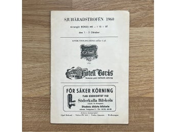 Program Sjuhäradstrofén 1960 – Motorsport / MC Borås MK (Nostalgi)