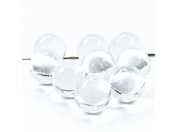 9st 16,8mm Genomskinliga Transparenta Glaskulor Kulor i Glas