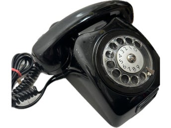 Retro Vintage Teli Fingerskiva telefon rotary telephone A002 9860/00