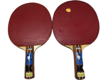 Vintage STIGA Kjell Johansson Backside TopSpin bordtennisracketar Table tennis